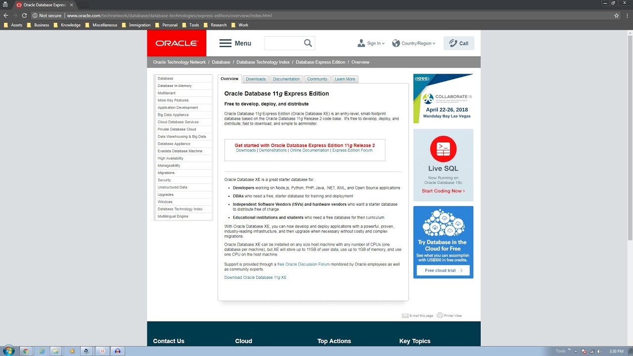 oracle express edition download